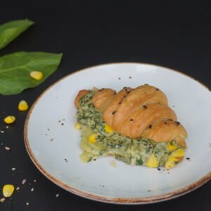 Spinach Corn Croissant Sandwich